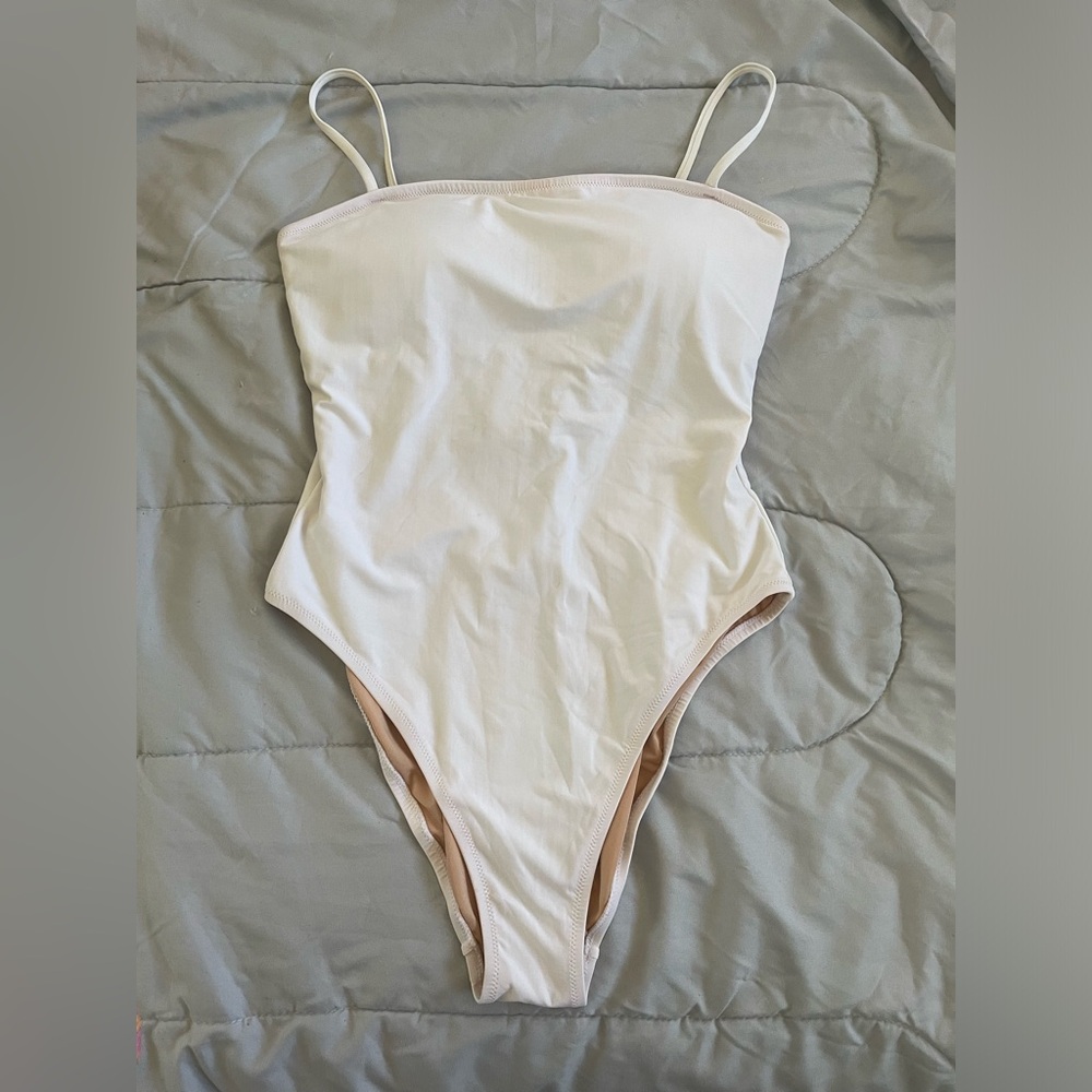 NWOT J. Crew White One Piece Swimsuit